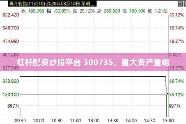 杠杆配资炒股平台 300735，重大资产重组